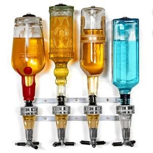 Wyndham House Liquor Dispenser, 4 bottle, New, Item KTLQDSP4